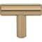 Elements 30-Pack of the 1-9/16" Overall Length Satin Bronze Naples Cabinet "T" Knob 40SBZ-30 - alternate 2
